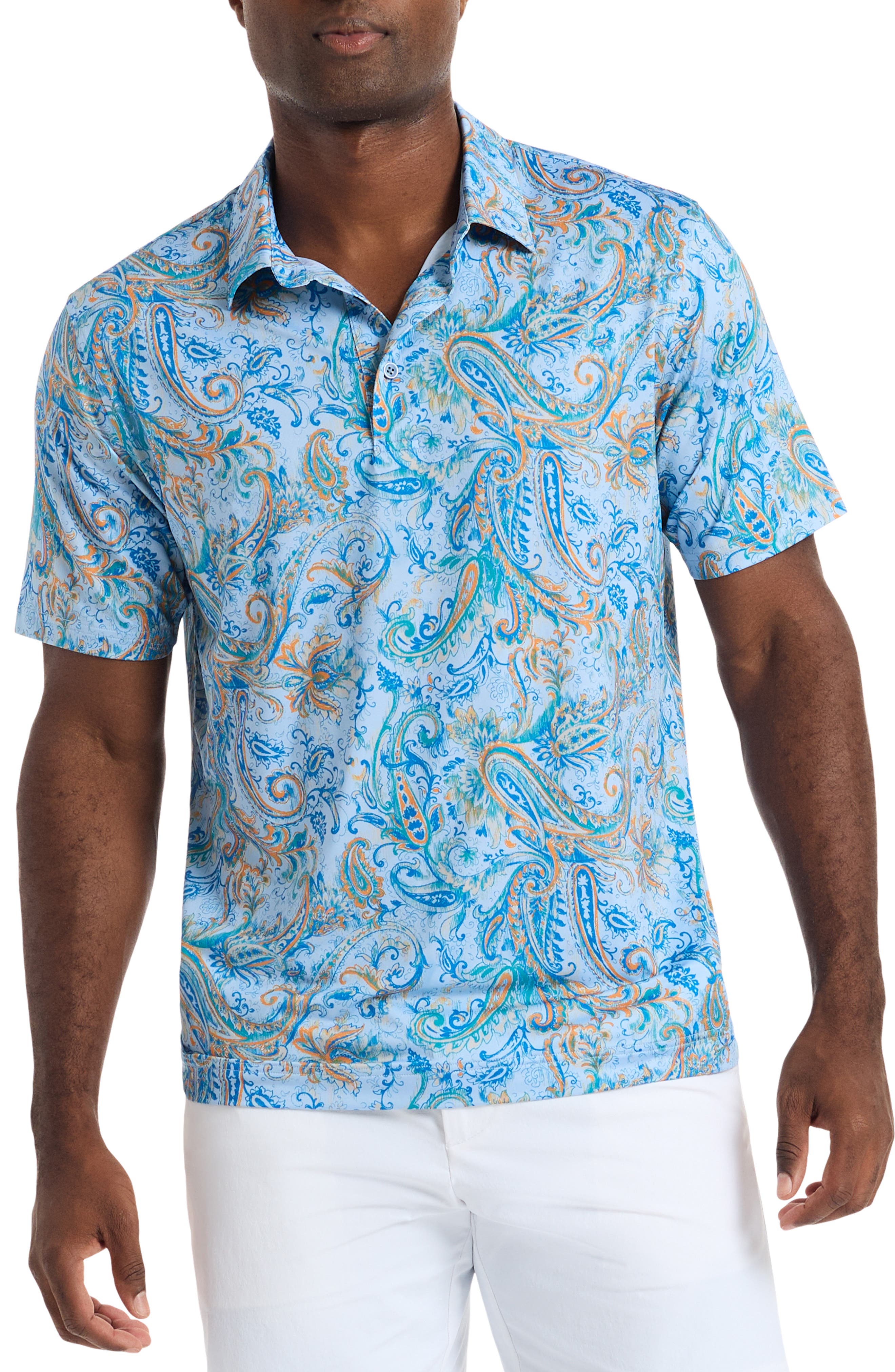 Robert Graham Pike Paisley Knit Polo