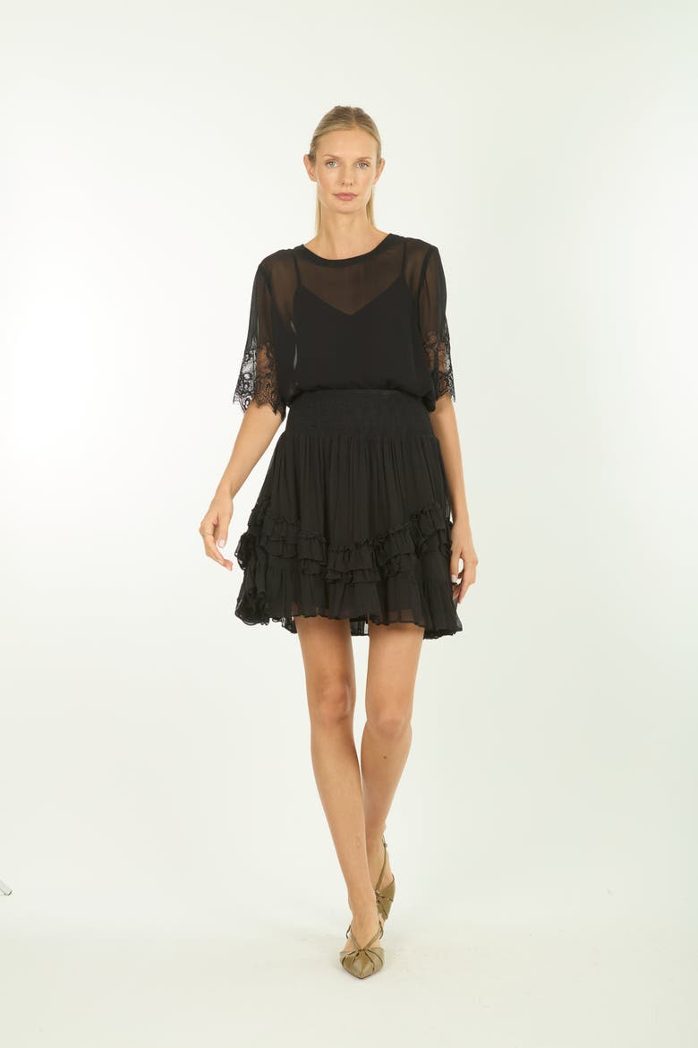 Nilou Skirt, Alternate, color, Black