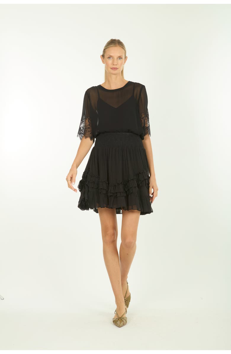 SECRET MISSION Nilou Skirt, Alternate, color, Black