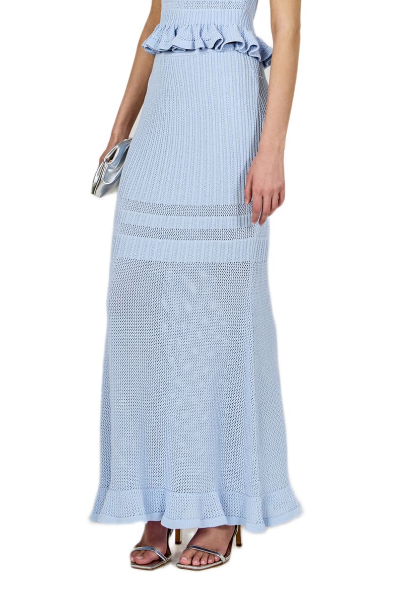 Knit Body-Con Maxi Skirt, Alternate, color, POWDER BLUE