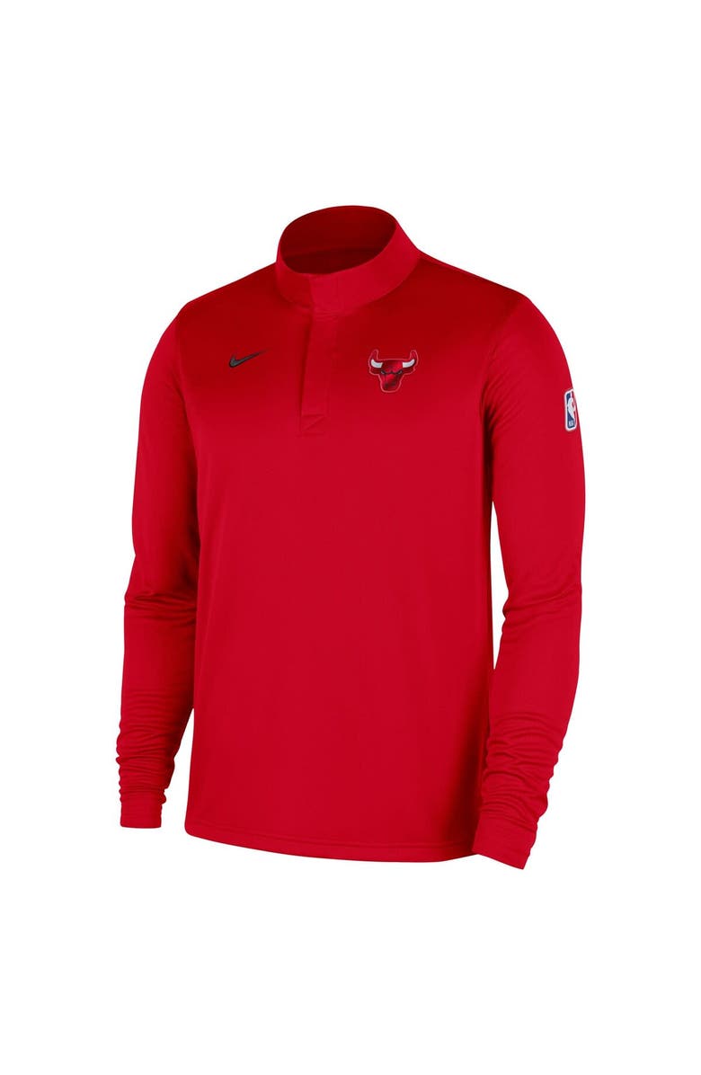 Nike Men's Nike Red Chicago Bulls 2025/26 Authentic Coaches Quarter-Zip Dri-Fit Top, Alternate, color, Red