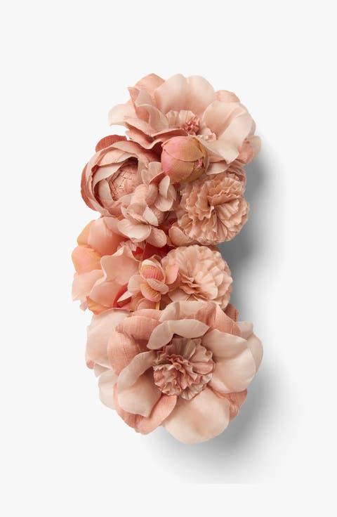 The Pink Blossom Cascade Floral Brooch