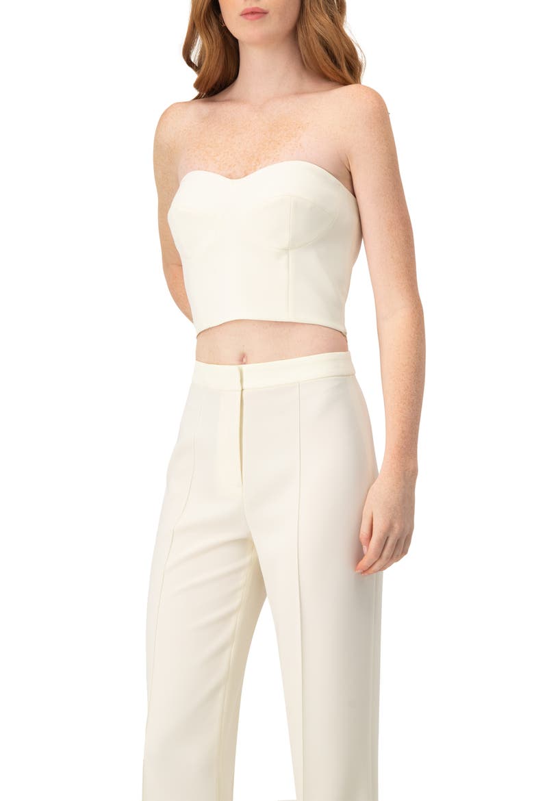 Solid Natural Tube Crop Top, Alternate, color, Natural