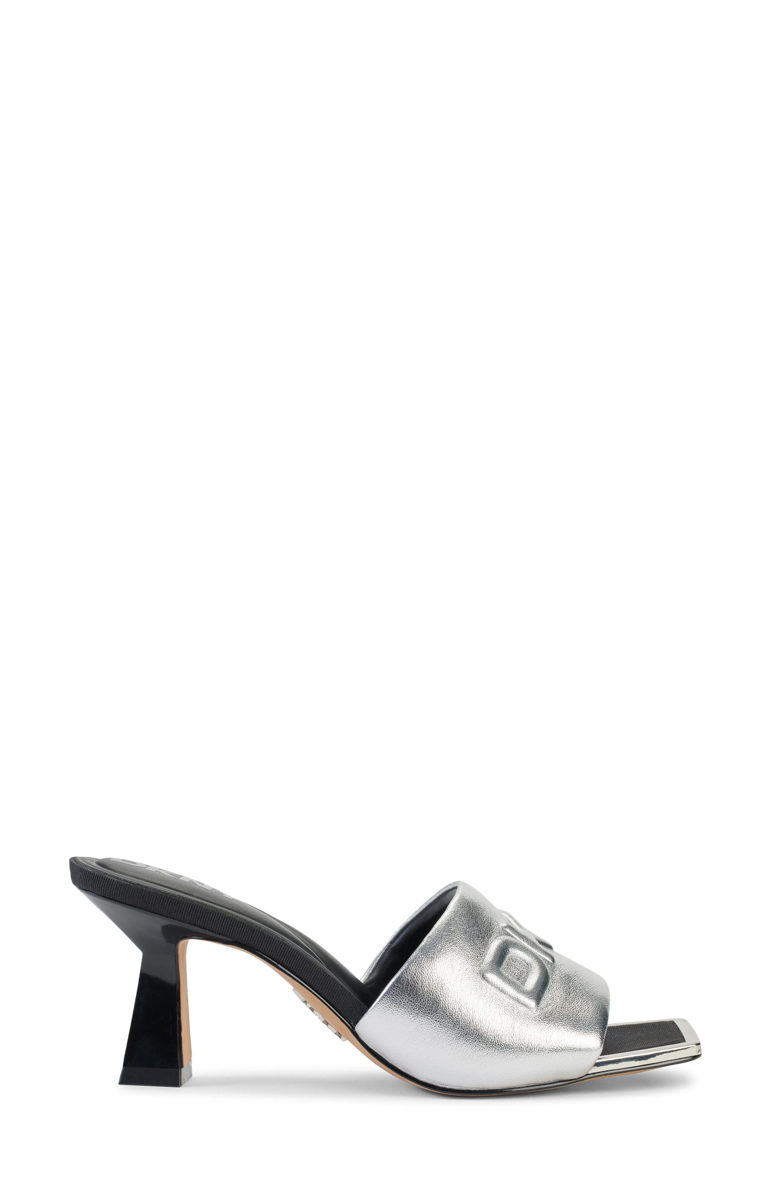 DKNY Keke Slide Sandal, Alternate, color, Silver