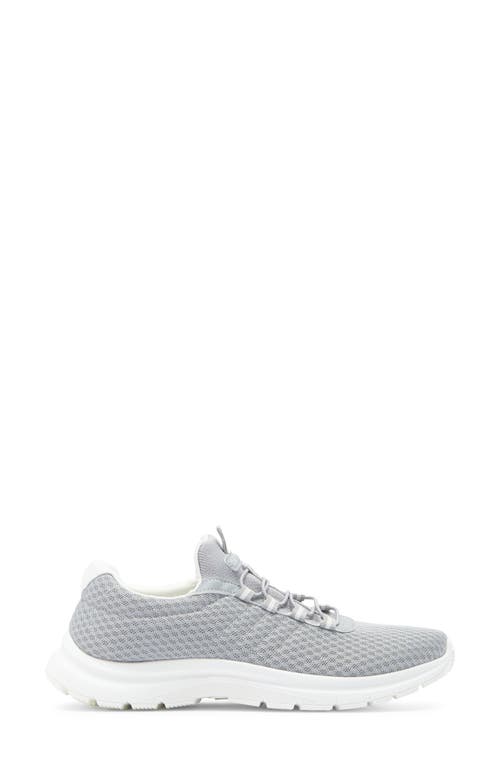 Danskin Lace-up Knit Sneaker In Grey/white