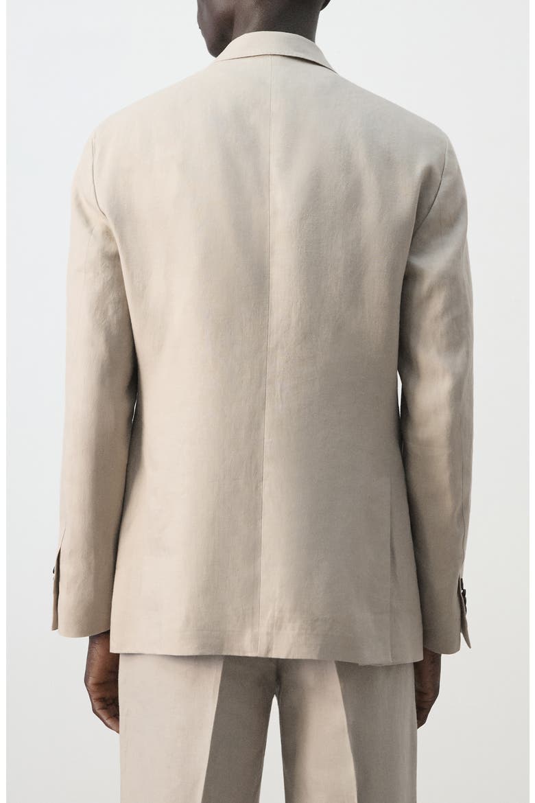 Amalfi Linen Slim Fit Blazer, Alternate, color, BEIGE