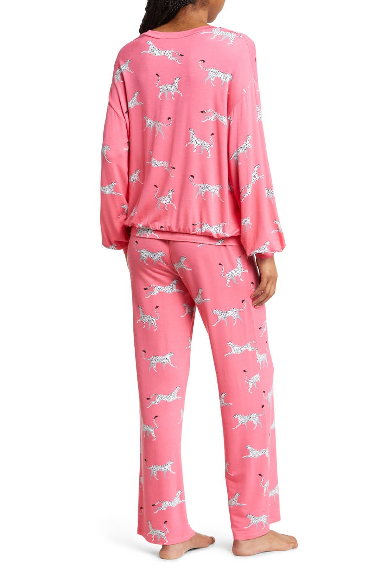 Play It Cool Pajamas, Alternate, color, PINK CHEETAHS
