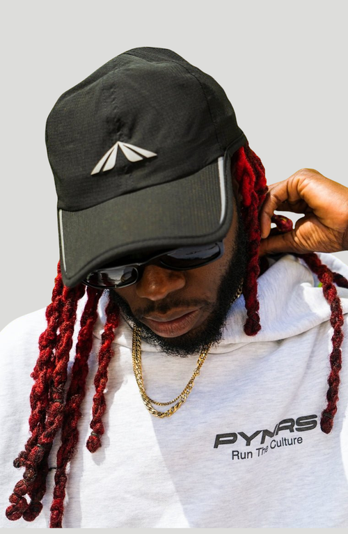 Pynrs Performance Streetwear Road Logo Running Hat Hats In Black