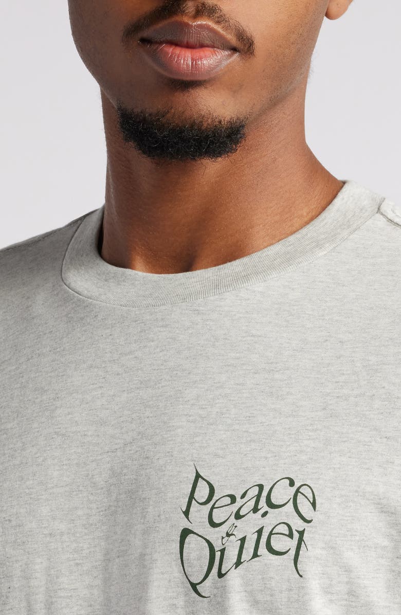 Museum of Peace & Quiet Warped Logo Graphic T-Shirt, Alternate, color, 