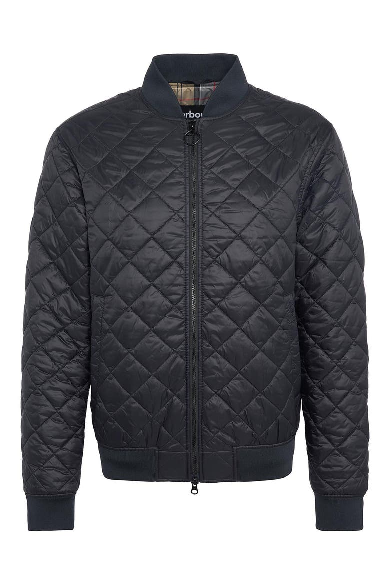 Galento Quilted Bomber Jacket, Alternate, color, BLACK