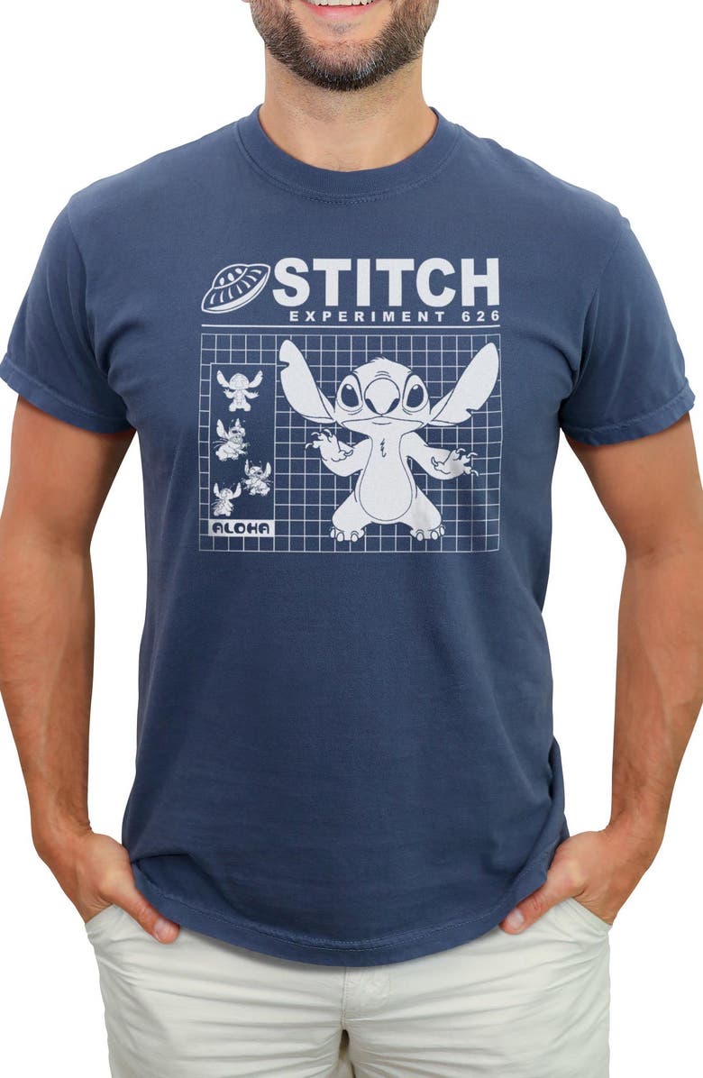 Lilo & Stitch Men's Lilo & Stitch Experiment 626 Graph Graphic T-Shirt, Main, color, Navy Blue