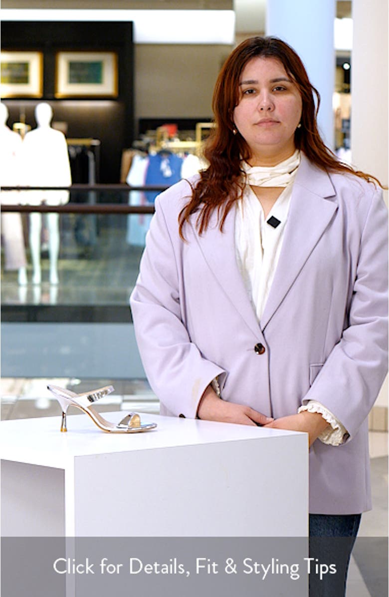 Nudist Metallic Slide Sandal, sales video thumbnail