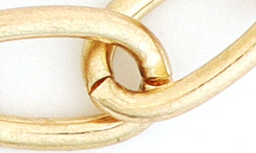 Panacea Matte Oval Link Chain Necklace In Gold