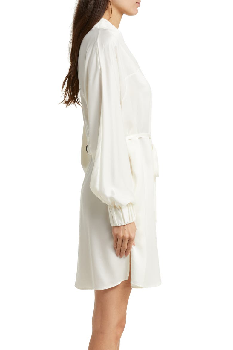 Washable Silk Robe, Alternate, color, TRANQUIL WHITE