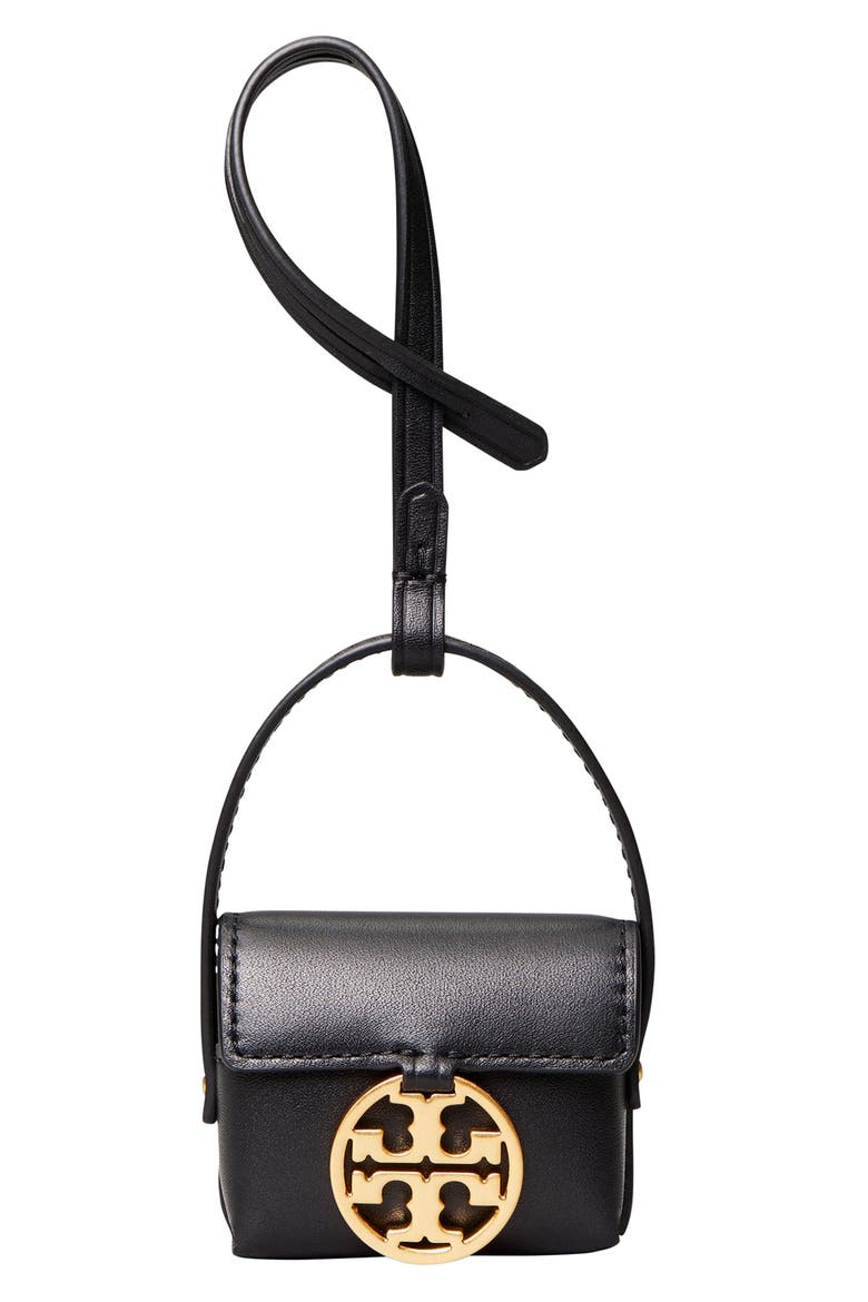 Miller Leather AirPods Case, Main, color, BLACK