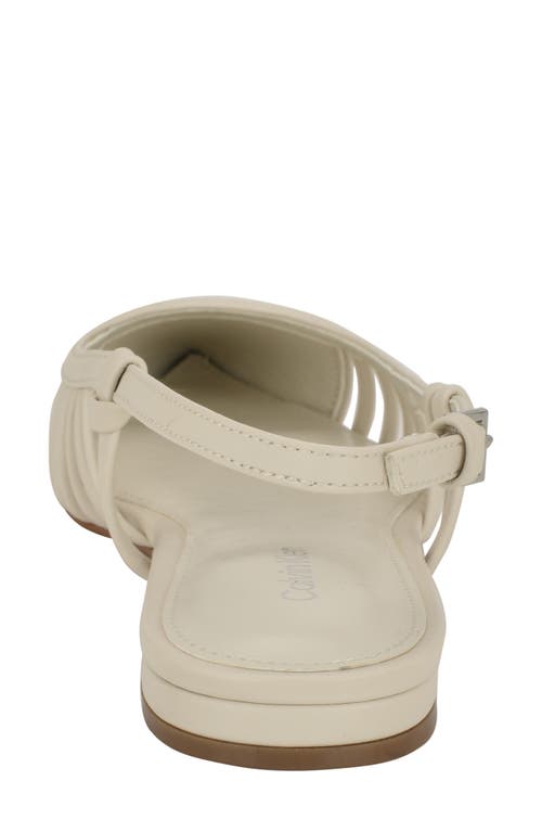 Calvin Klein Jillie Pointed Toe Flat In Ivory