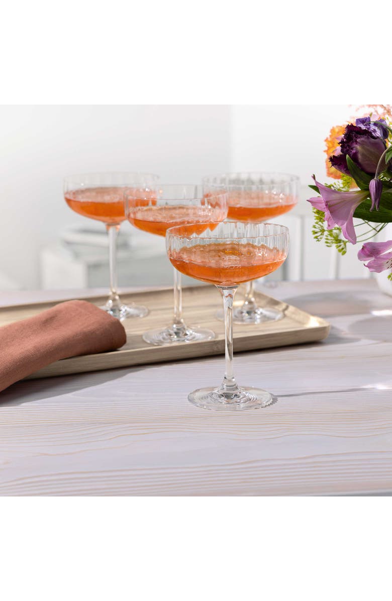 Villeroy & Boch Rose Garden Champagne Coupe Set of 4, Alternate, color, NO COLOR