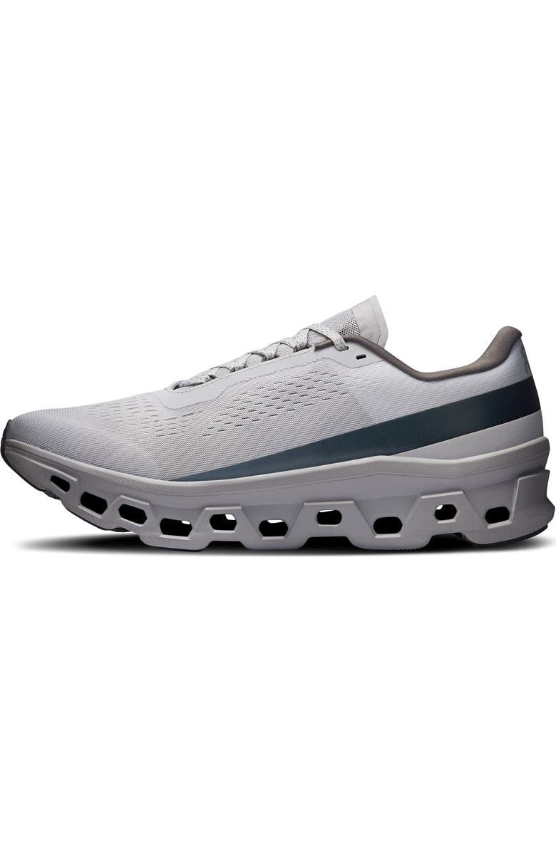 On Cloudmonster 1 Running Shoe, Alternate, color, Glacier/ Alloy
