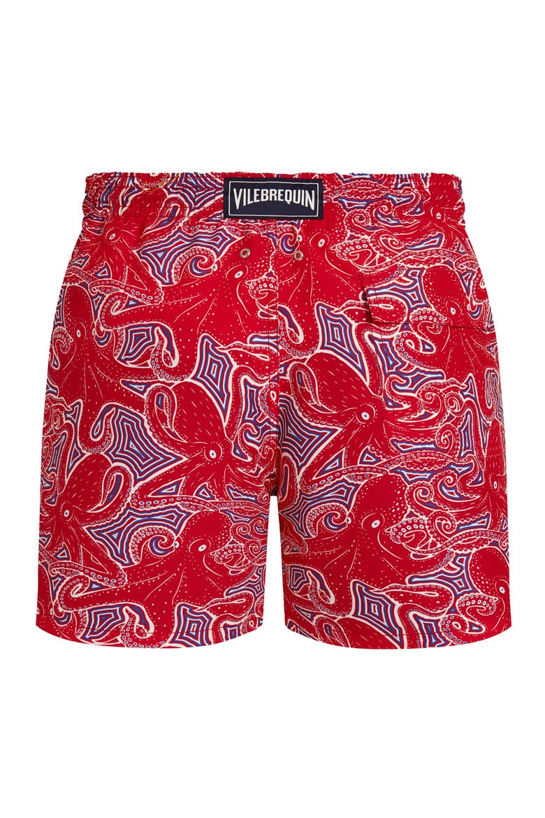 Men Swim Shorts Hypnoctopus, Alternate, color, Poppy Red