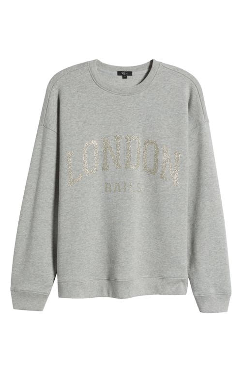 Rails Varsity London Embroidered Cotton Graphic Sweatshirt