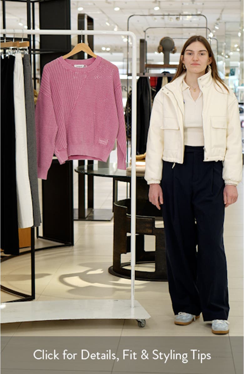 Loose Knit Cotton Blend Sweater, sales video thumbnail