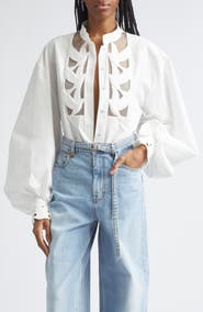 Zimmermann Kindred Spirit Luna Appliqué Button-Up Shirt