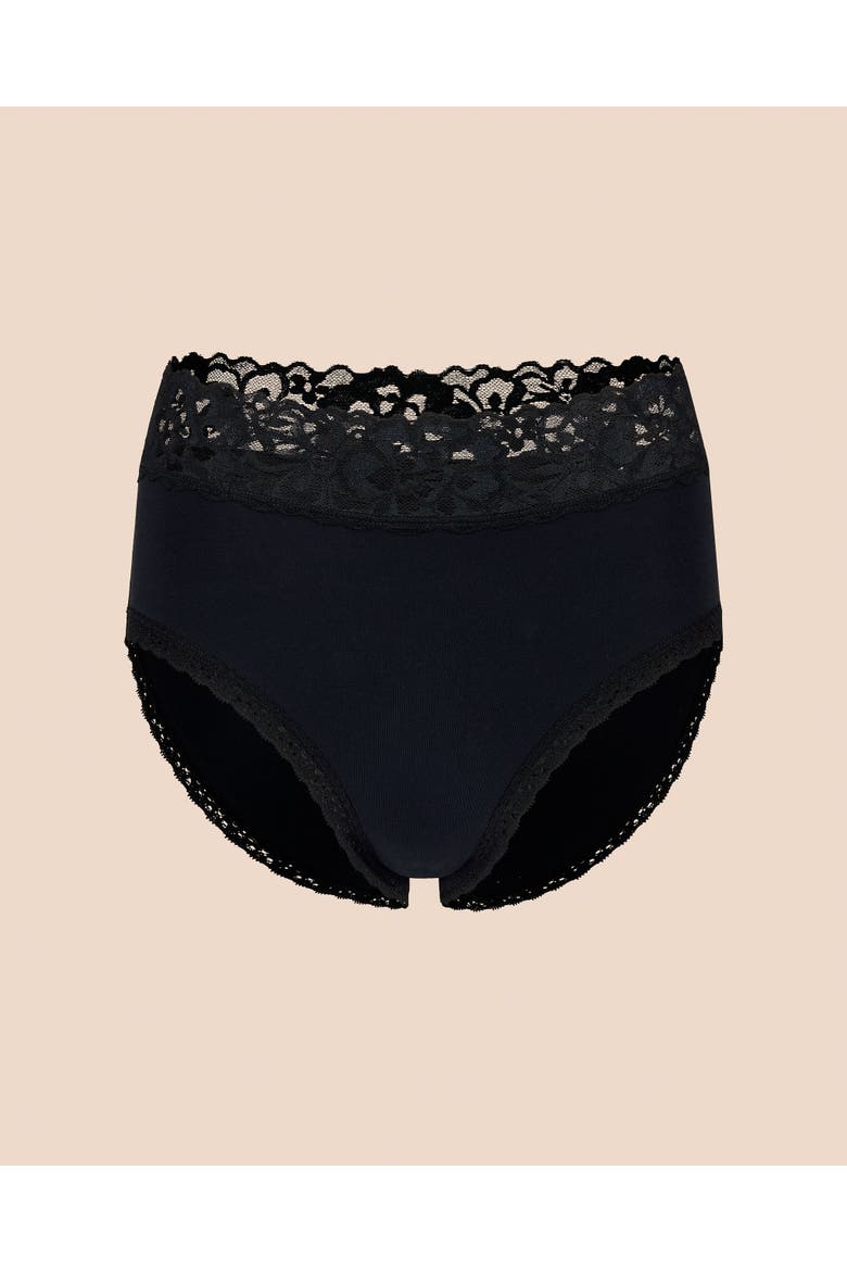 Colline High Waisted Panties, Alternate, color, Black