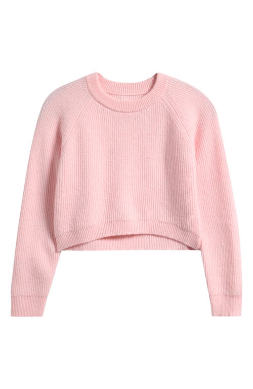 Freshman Kids' Raglan Sleeve Sweater In Pink