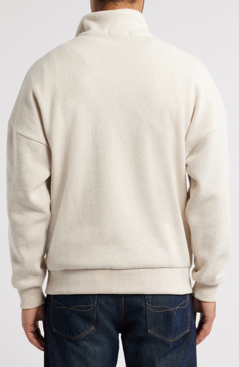 Threads 4 Thought Gabe Oversize Fleece Quarter Zip Pullover, Alternate, color, Bone