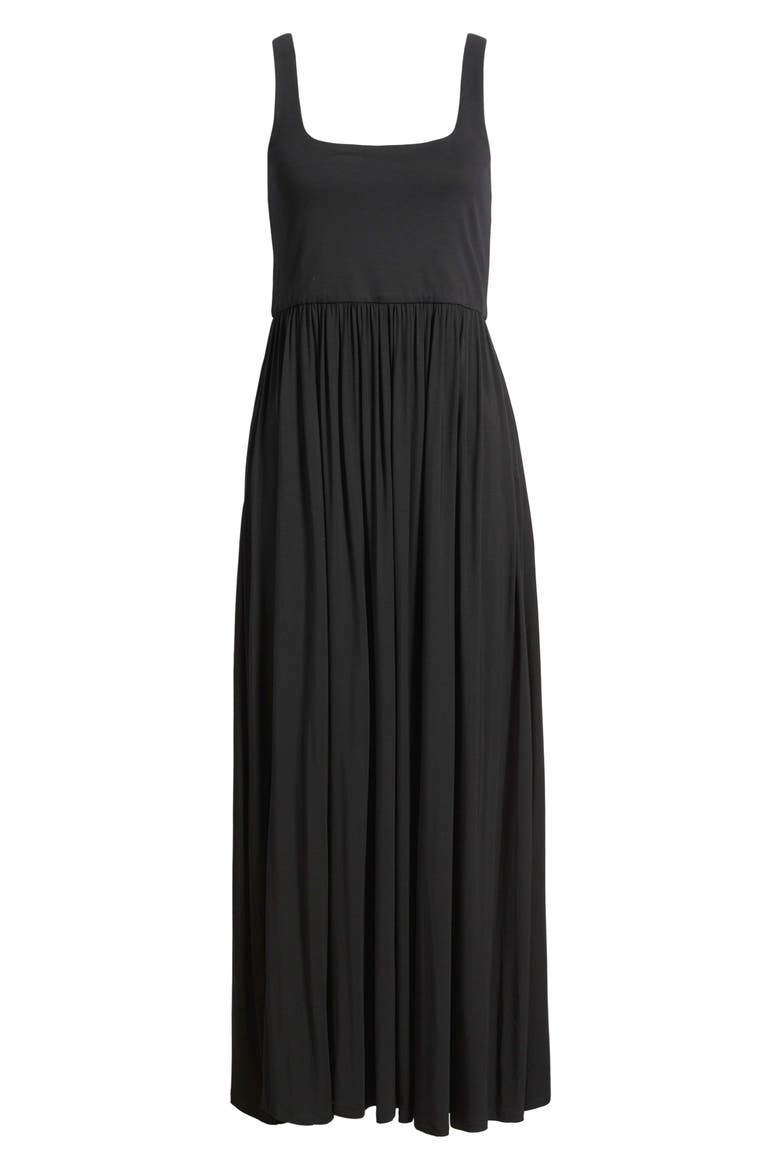 Marinelle Sleeveless Maxi Dress, Alternate, color, NOIR