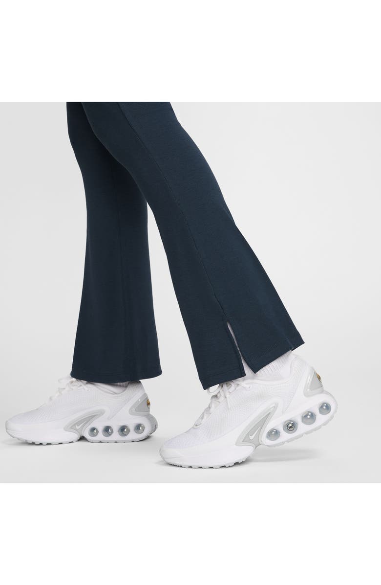 Nike Sportswear Chill Knit Flare Leggings, Alternate, color, Armory Navy/ Sail