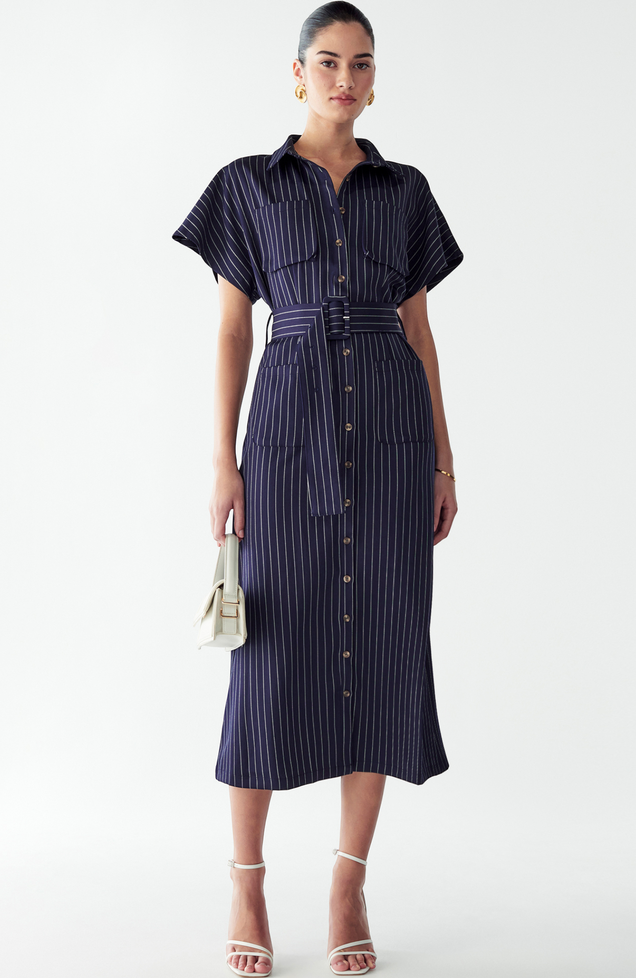 selected Navy Pinstripe