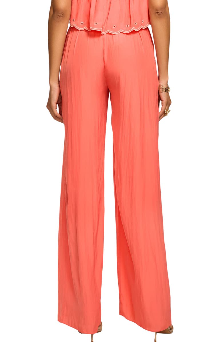 Ramy Brook Aspen Embroidered Bodice Jumpsuit, Alternate, color, Coral