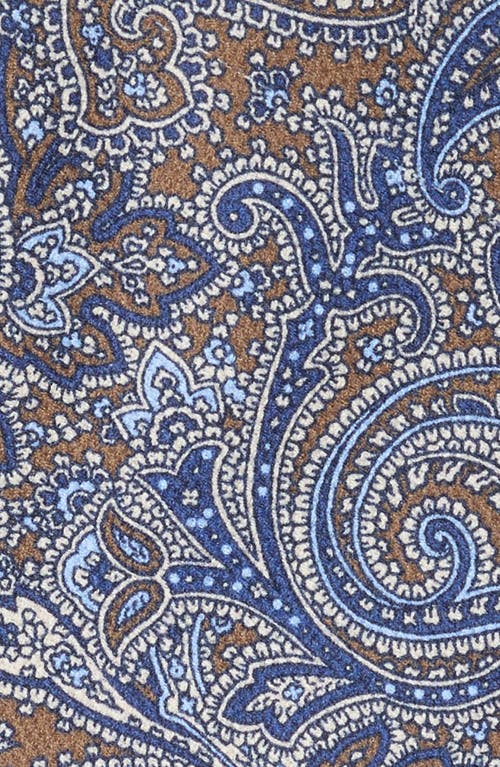 David Donahue Paisley Silk Tie In Purple