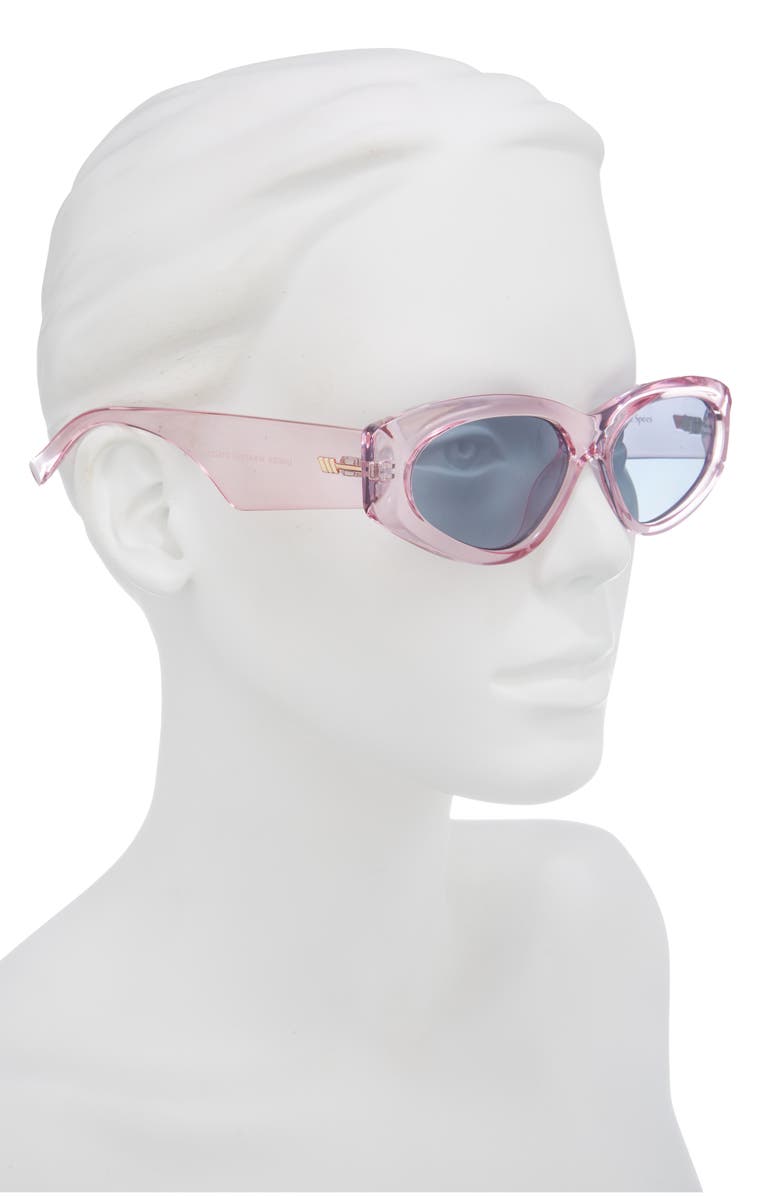 Le Specs Under Wraps 56mm Cat Eye Sunglasses, Alternate, color, Pink