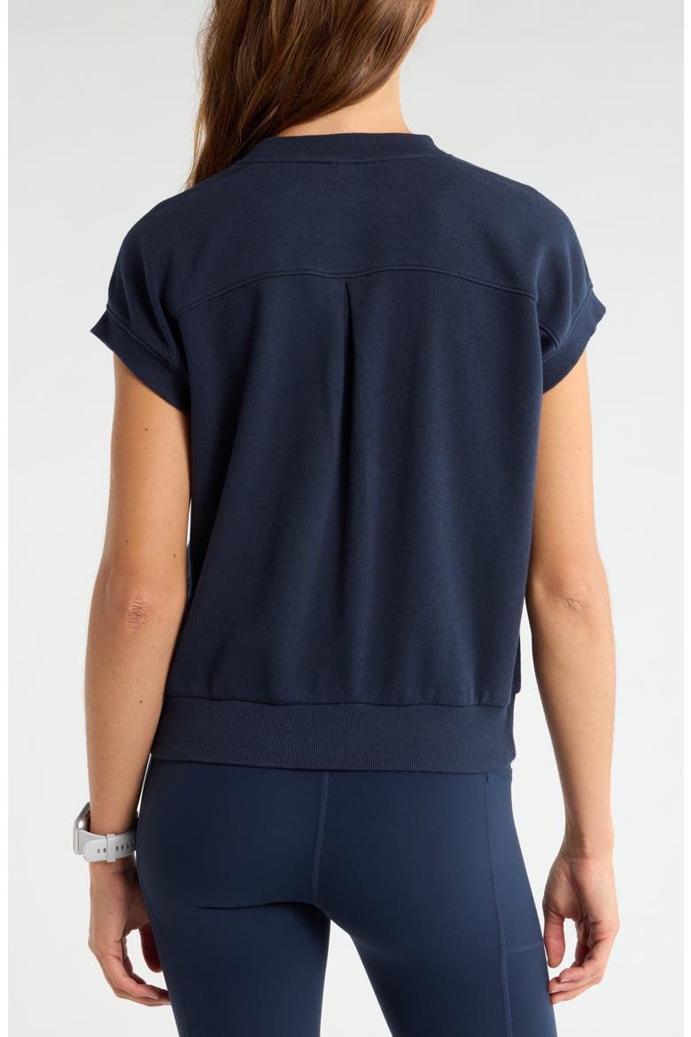 Go Easy Terry Cotton Blend Sweatshirt, Alternate, color, NAVY SAPPHIRE