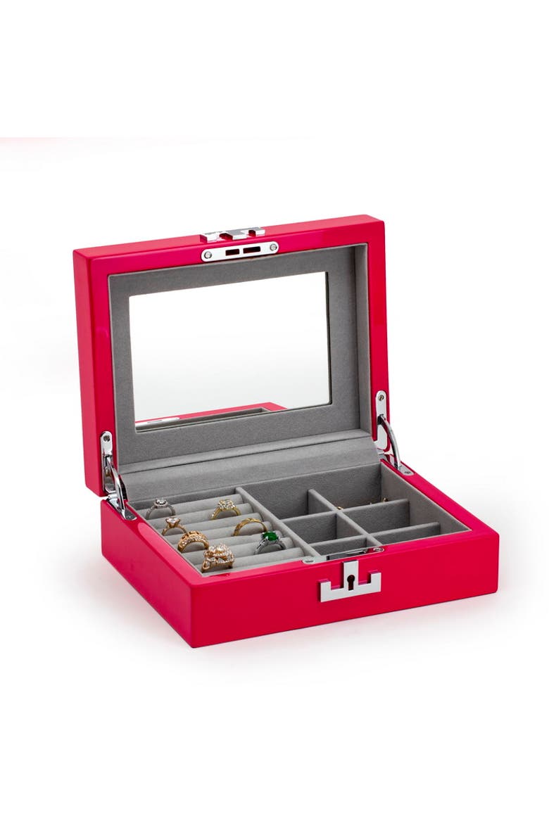 Jewelry Box with Velvet Lining, Alternate, color, Pink