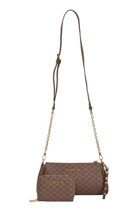 Adela Monogram Crossbody Baguette with Wallet