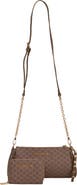 bebe Adela Monogram Crossbody Baguette with Wallet