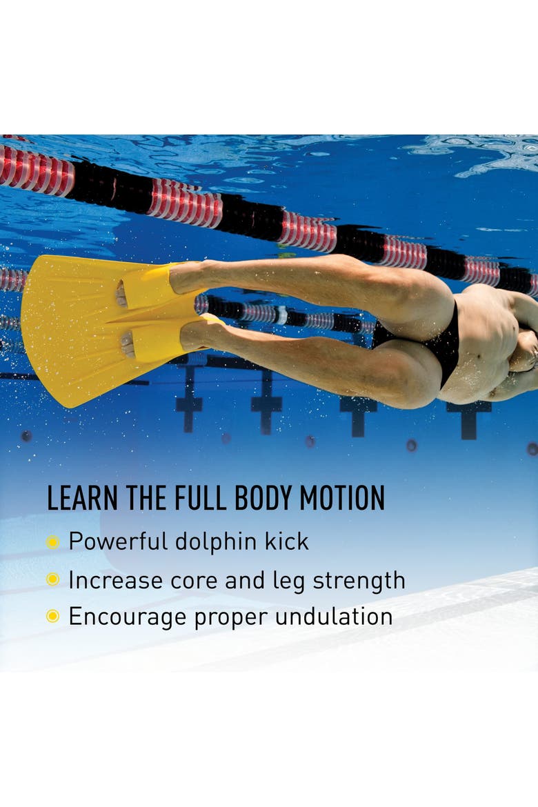 Foil Monofin Swim Fin Rubber Monofin for Adults Strengthens Core Legs Dolphin Kick Training, Alternate, color, Yellow