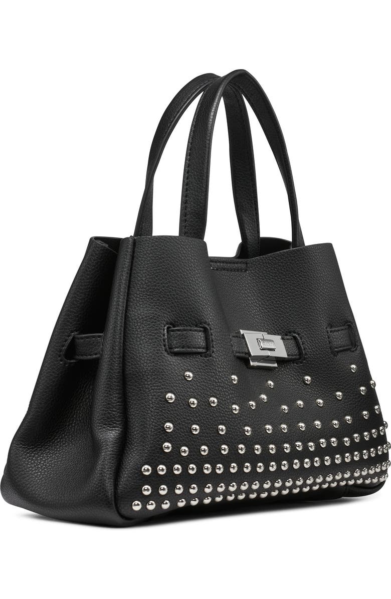 DKNY Bryar Small Satchel, Alternate, color, Black/Silver