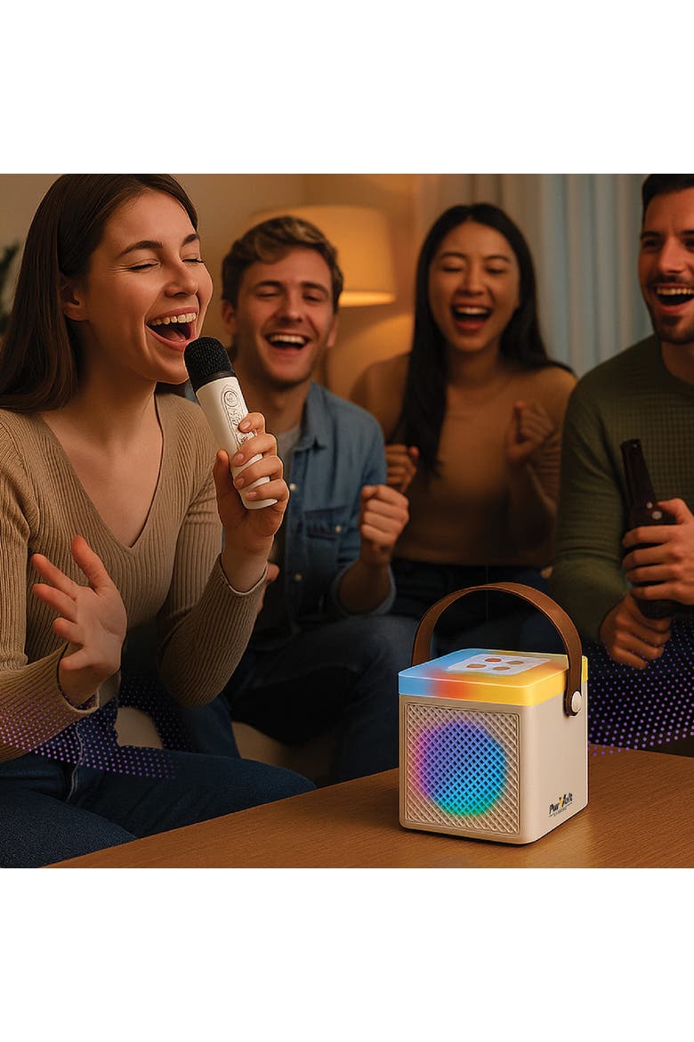 Ultimate Sound & Party Combo Portable Karaoke Set & True Wireless Stereo Earbuds, Alternate, color, Multicolor