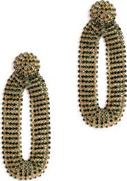 Deepa Gurnani Shyna Crystal Drop Earrings
