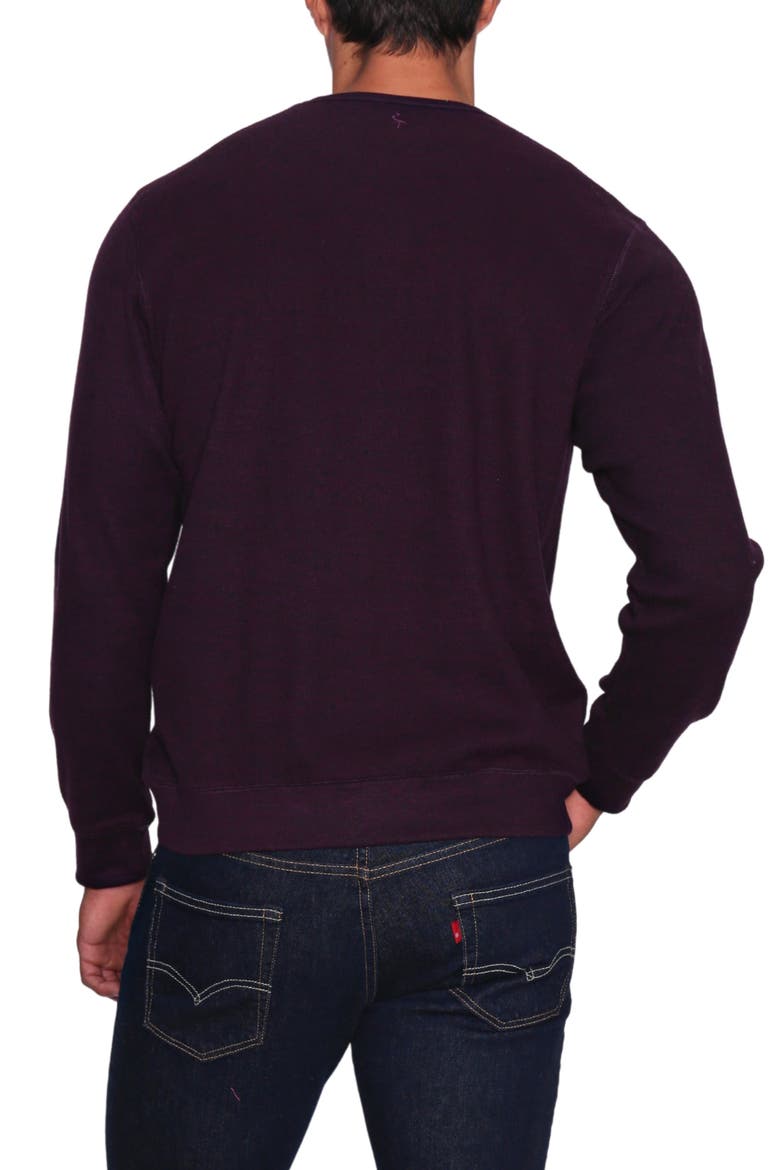 Cozy Crewneck Sweater, Alternate, color, BERRY