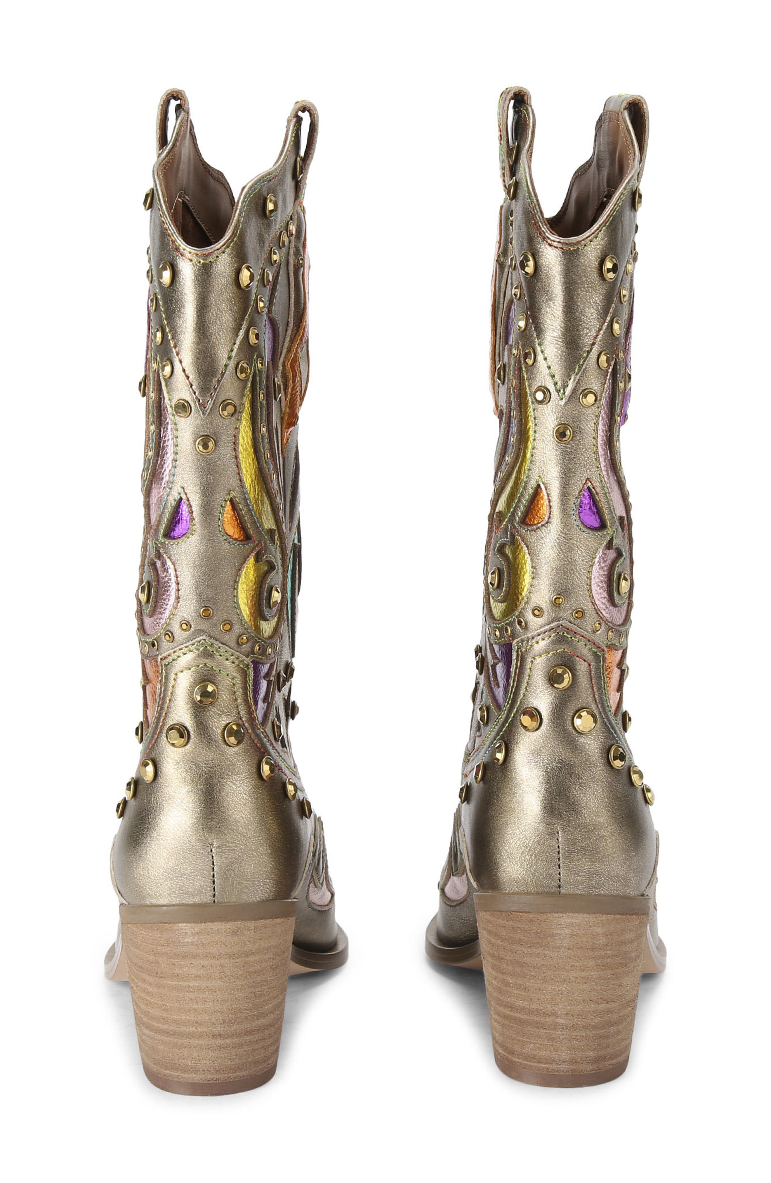 Kurt Geiger London Kensington Cowboy Boot, Alternate, color, Open Brown