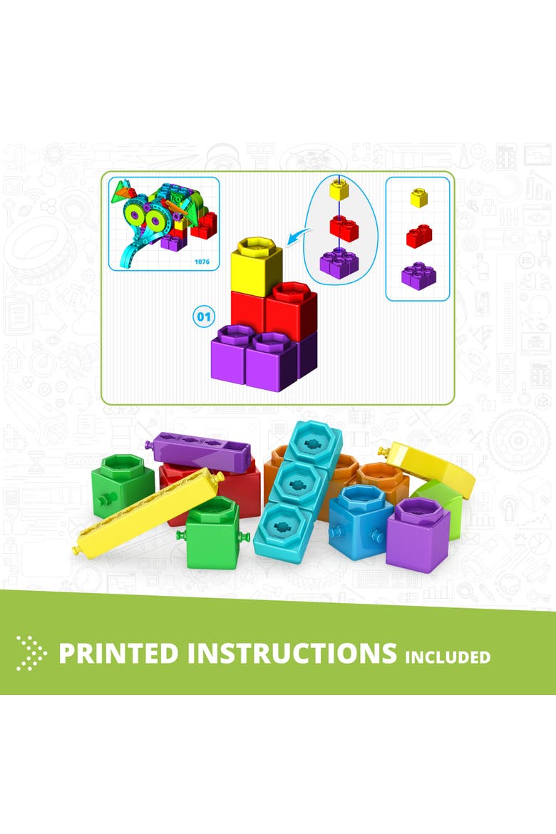 Qboidz Elephant 10 Model Brick Building Set, Toy Construction, Alternate, color, Multicolored