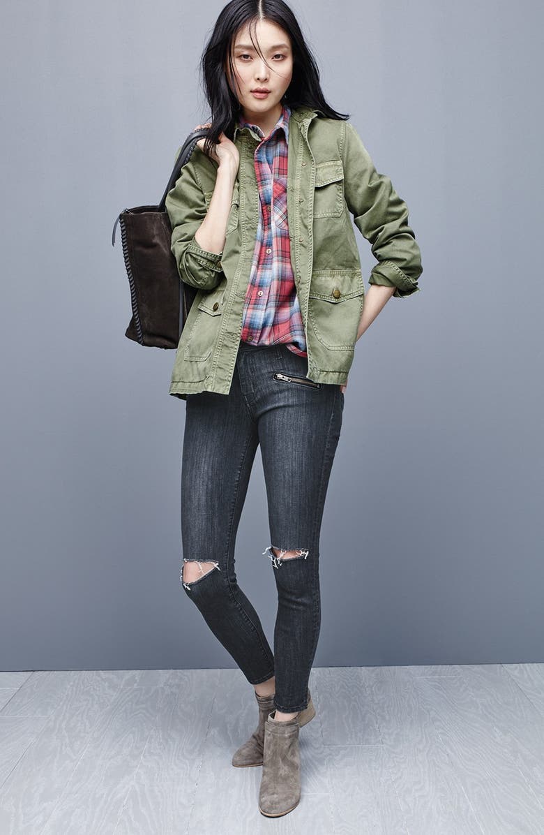 Current/Elliott 'Commander' Military Jacket, Alternate, color,