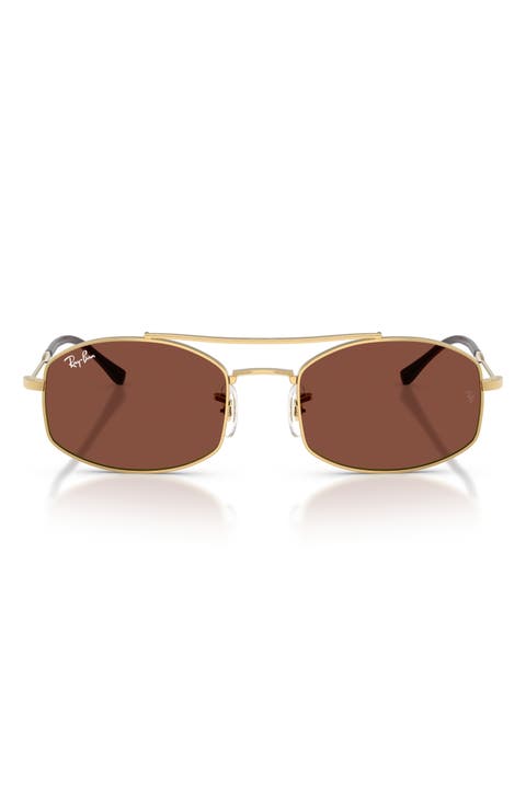 54mm Oval Sunglasses