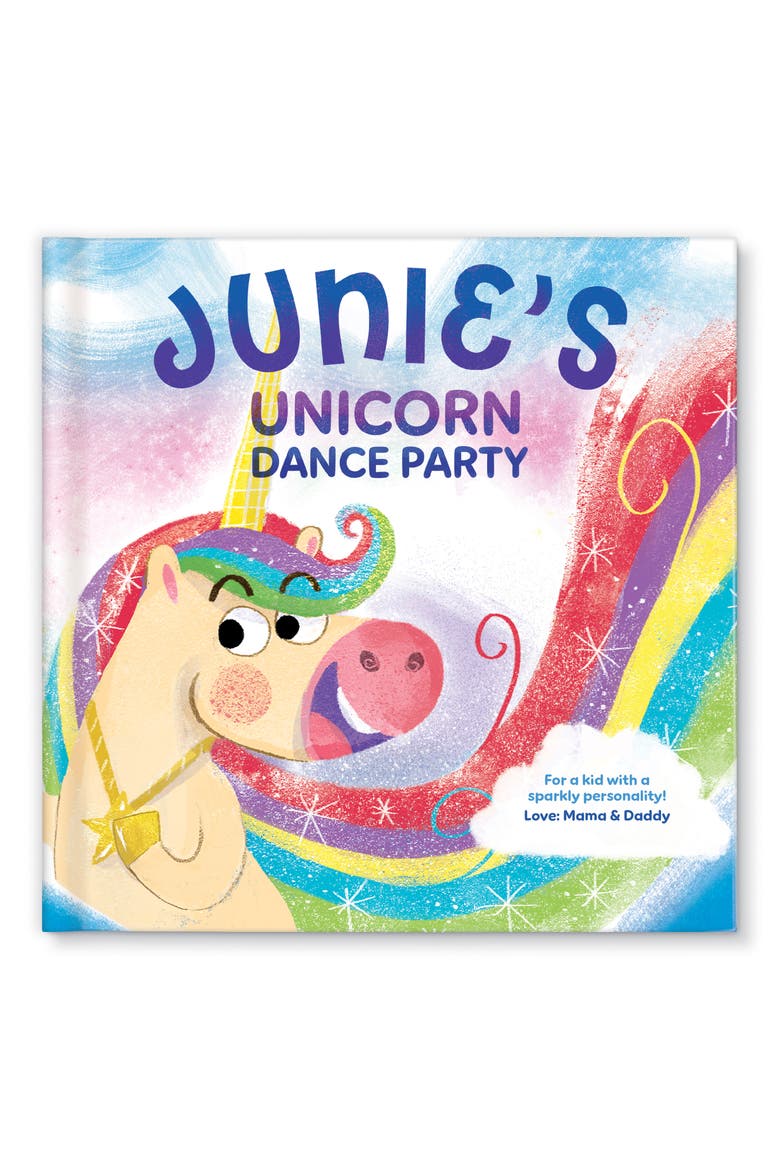 'Unicorn Dance Party' Personalized Book, Main, color, PINK MULTI