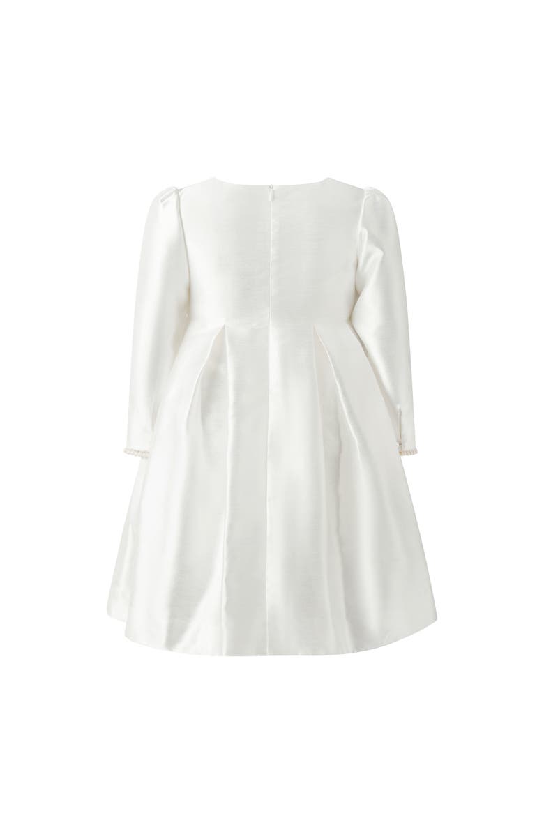 Rachel Riley Pearl Trim Princess Dress, Alternate, color, White
